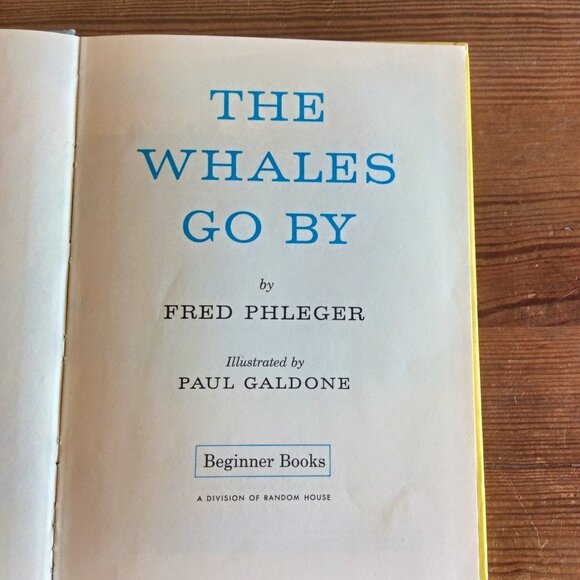 The Whales Go By Dr. Seuss Beginner Book, Kids Educational Story, As Is - Picture 4 of 9